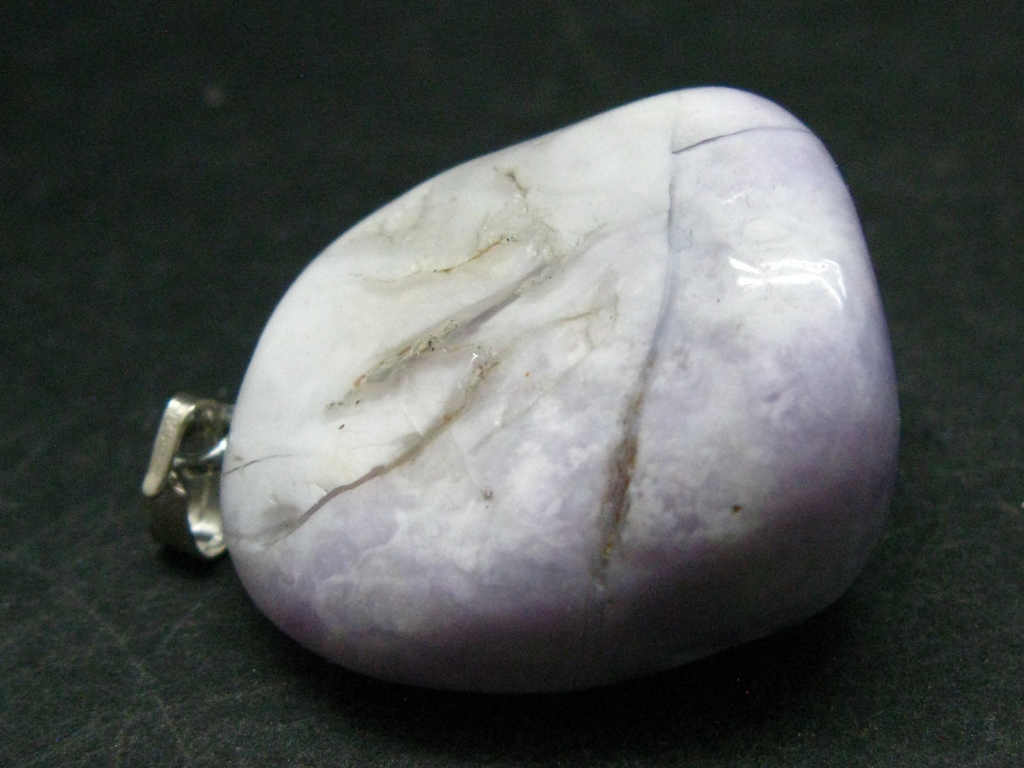 Tiffany Stone Opal Silver Pendant from USA - 1.4"