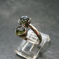 Cute Gem Moldavite Sterling Silver Ring From Czech Republic - Size 7 - 2.33 Grams