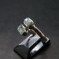 Blue Zircon Ring 925 Silver from Cambodia - Size 7