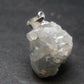 Rare Raw Blue Euclase Gem Crystal Silver Pendant from Brazil - 0.9" - 3.23 Grams