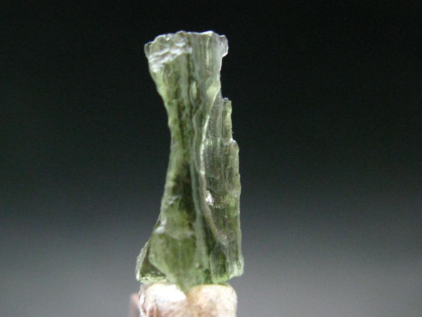 Moldavite Tektite Raw Piece from Czech Republic - 0.7" - 4.10 Carats - 0.82 Grams
