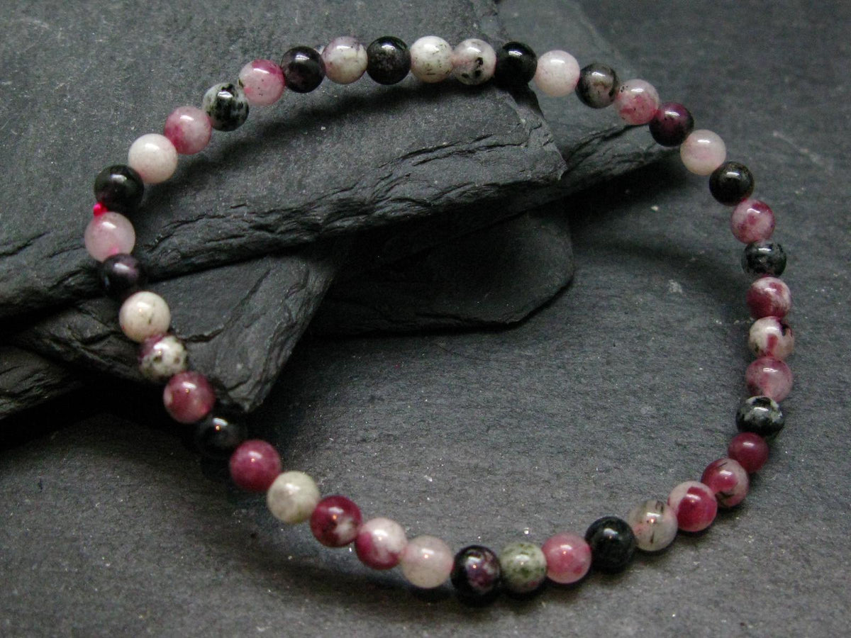 Eudyalite Eudialyte & Aegirine Genuine Bracelet ~ 7 Inches ~ 4mm Round Beads
