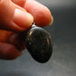 Very Rare Sterling Silver Nuumite Nuummite Pendant From Greenland - 1.2" - 3.79 Grams