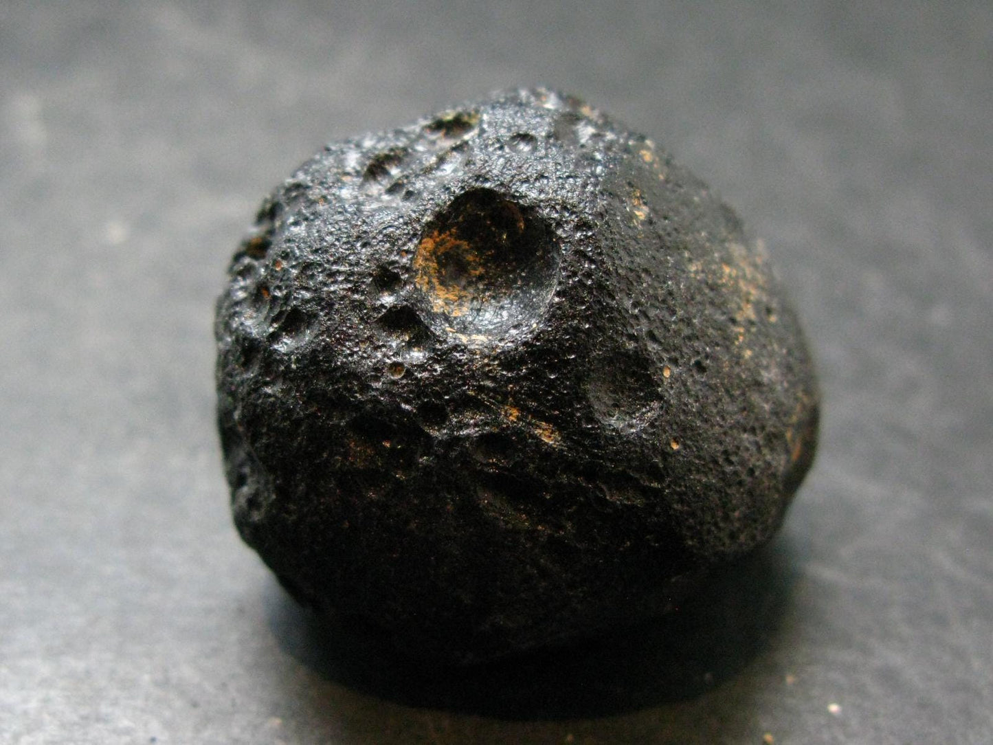 Rare Large Black Tibetan Tektite Raw Piece from Tibet - 1.3" - 32.88 Grams