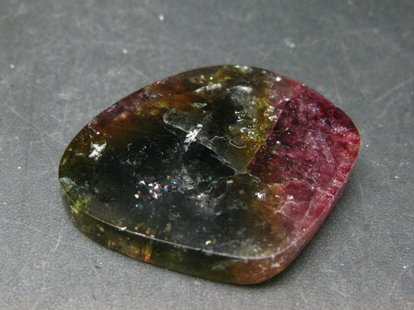 Rare Watermelon Tourmaline Crystal Slice From Brazil - 93.29 Carats