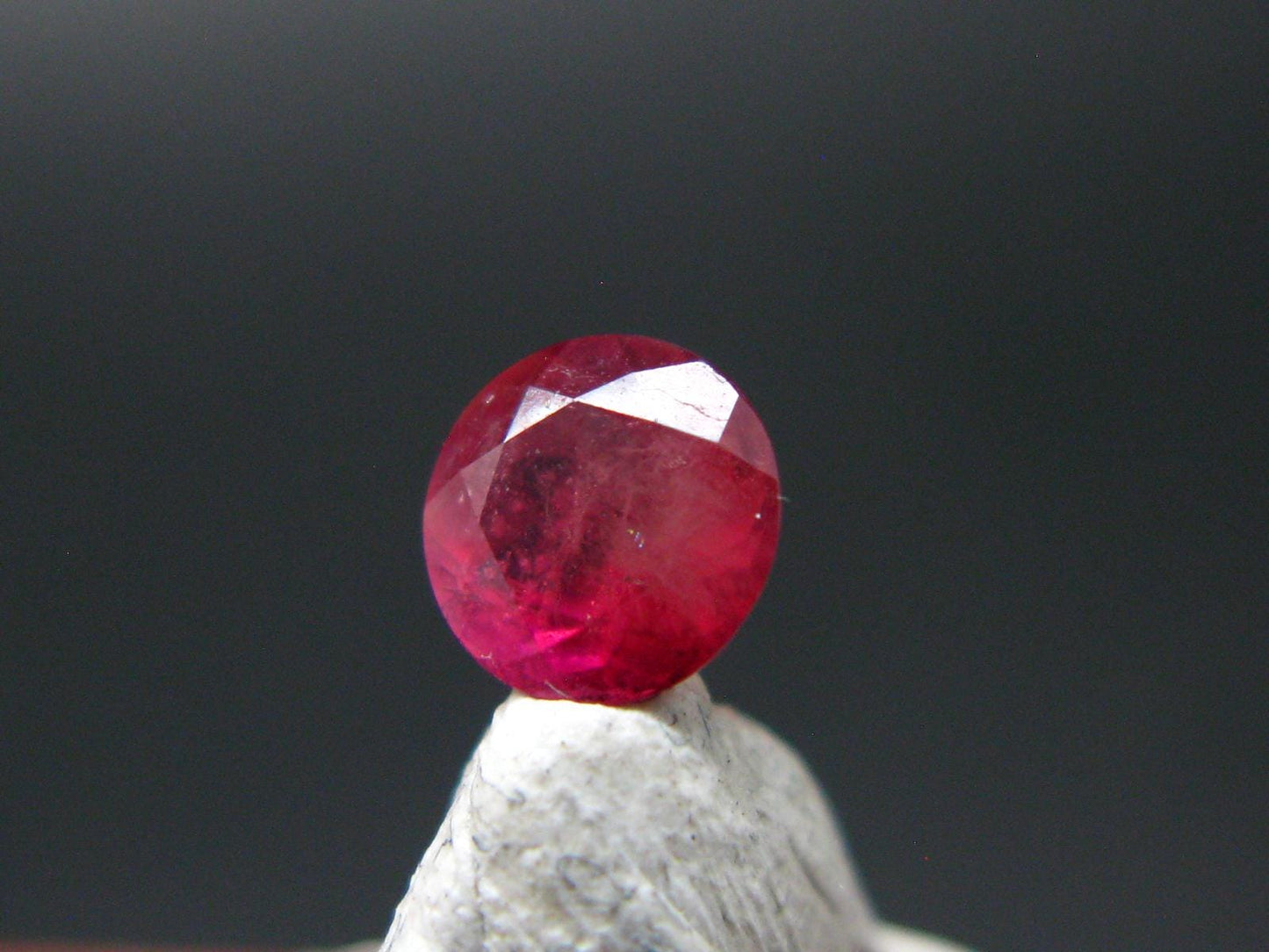 Beautiful Rare Gem Bixbite Red Beryl Emerald Cut Stone From Utah USA - 0.42 Carats - 4.4x4.4mm