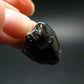 Tibetan Black Tektite Silver Pendant From Tibet - 0.8" - 3.37 Grams