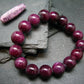 AAA Grade Ruby Genuine Bracelet ~ 8 Inches ~ 15mm Round Beads