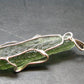 Gem Moldavite Tektite SS Pendant From Czech Republic - 1.8" - 5.1 Grams
