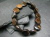 Bronzite Genuine Bracelet ~ 7 Inches ~ 15mm Circle Beads