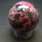 Pink Rhodonite Rodonite Sphere Ball From Canada - 1.9" - 196.54 Grams