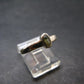 Cute Gem Moldavite Sterling Silver Ring From Czech Republic - Size 7.5 - 1.4 Grams
