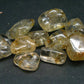 Lot of 10 Perfect Golden Scapolite Tumbled Stones from India 145.4 Carats