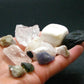 Synergy 12 Set Phenakite Moldavite Natrolite Petalite Danburite Tektite Scolecite Herderite Tanzanite Brookite 85.03 Gr