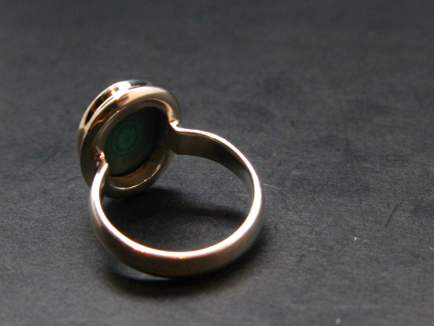 Malachite Silver Ring - 5.46 Grams - Size 6