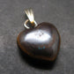 Very Rare Heart Boulder Opal Sterling Silver Pendant Necklace From Australia - 1.0" - 2.75 Grams