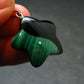 Queen of Green!! Genuine Vivid Vibrant Green Malachite Sterling Silver Pendant - 1.1" - 3.48 Grams