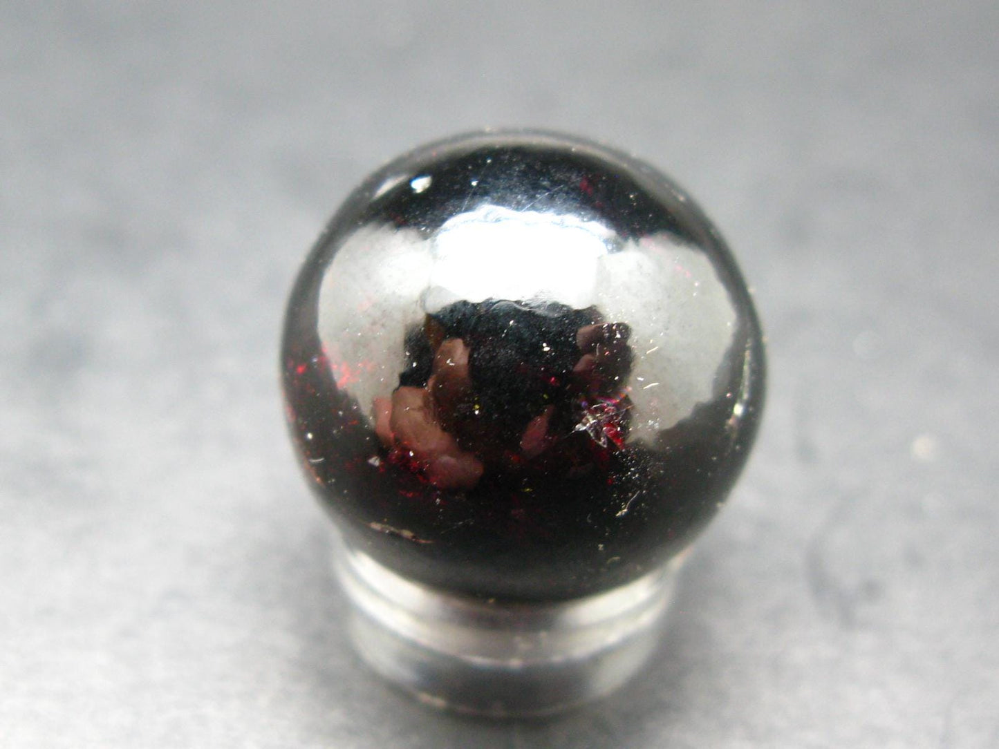 Red Gem Garnet Almandine Sphere Ball From India - 17.82 Grams - 0.8"
