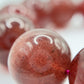 Strawberry Quartz Bracelet – Natural Red Sparkling Gemstone Elegant Jewelry - Weight 97.31 g