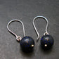 Rare Black Opal Silver |Earrings From Australia - 1.1" - 2.16 Grams