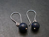 Rare Black Opal Silver |Earrings From Australia - 1.1" - 2.16 Grams