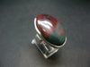 Bloodstone Silver Ring From India - size 8 - 13.60 Grams