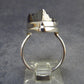 Unpolished Elite Shungite Silver Ring from Russia - Size 7 - 6.02 Grams
