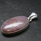 Purple Jade Silver Plated Pendant From Turkey - 1.5" - 4.87 Grams