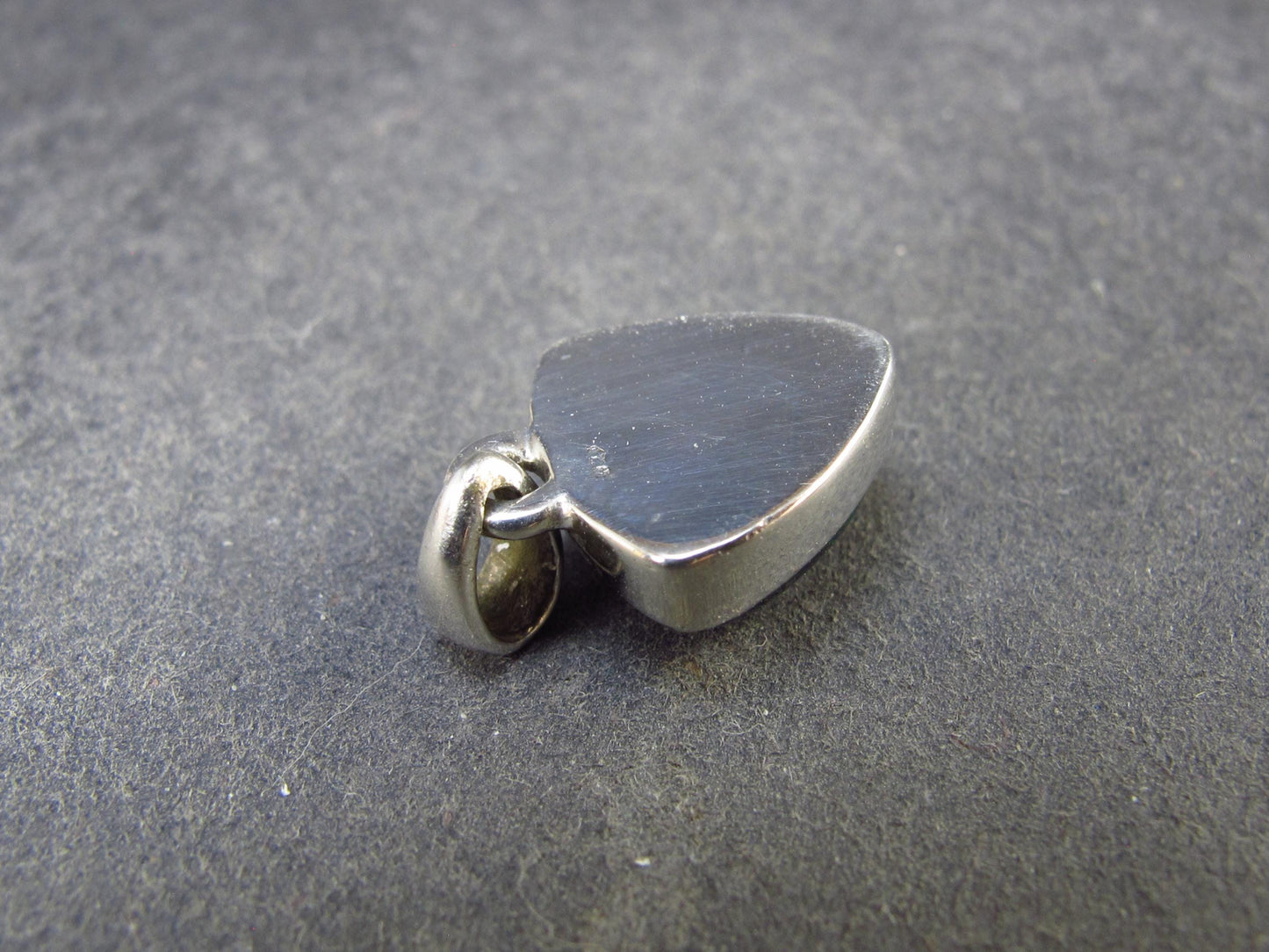 Rare Black Opal Sterling Silver Pendant from Australia - 0.7" - 1.61 Grams