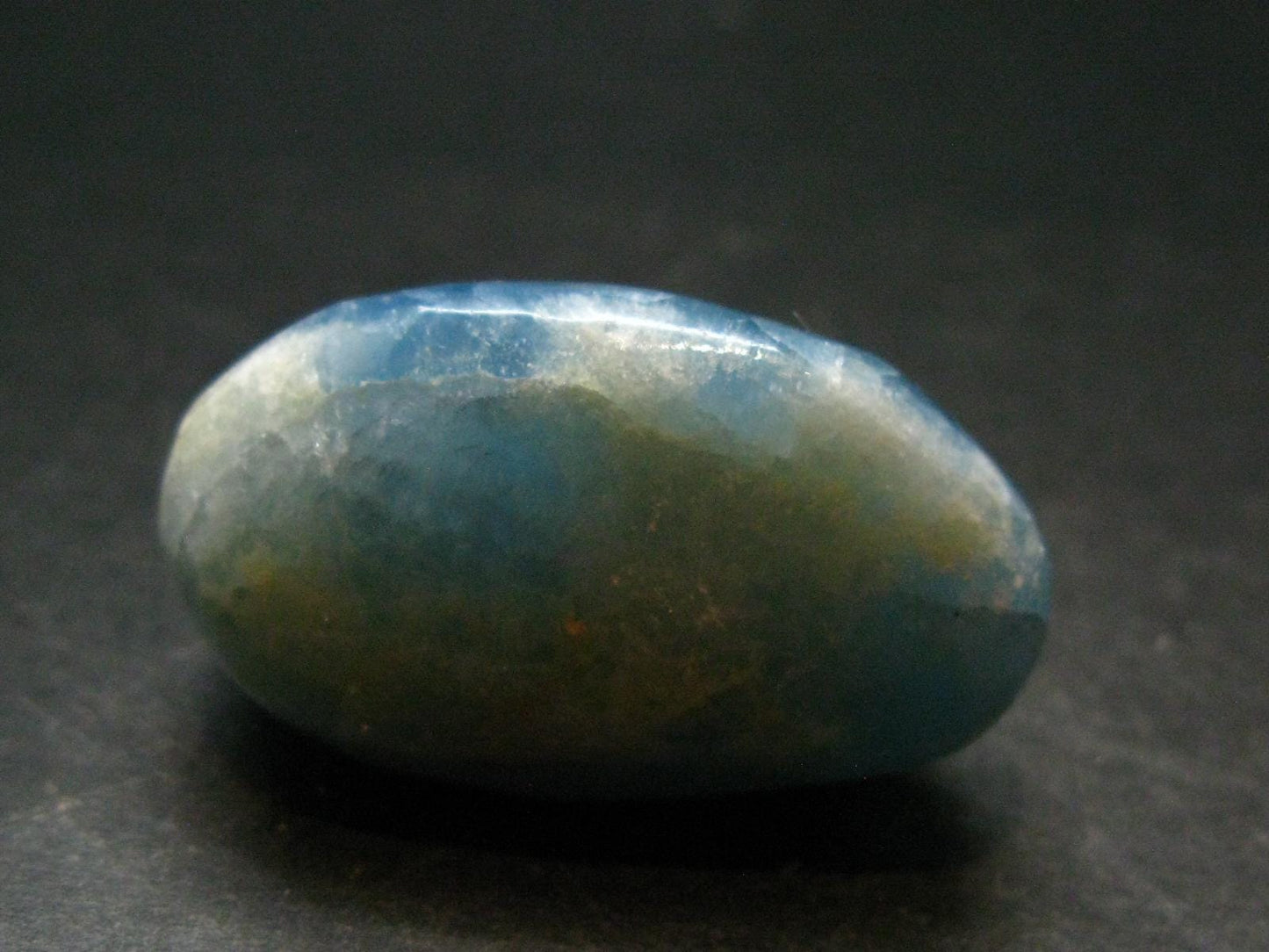 Nice Lemurian Aquatine Blue Calcite Tumbled From Argentina - 1.6" - 27.30 Grams