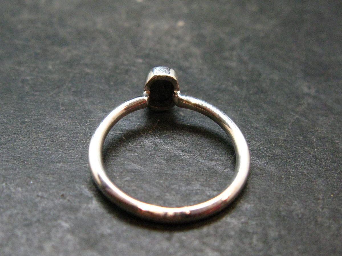 Muonionalusta Meteorite Sterling Silver Ring from Sweden - 1.42 Grams - Size 5