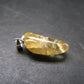 Agni Gold Danburite Tumbled Sterling Silver Pendant from Tanzania - 1.0" - 2.20 Grams