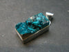 Dioptase Crystal Silver Pendant from Congo - 5.51 Grams - 1.1"