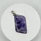 Charoite Sterling Silver Pendant – Modern Minimalist Design - 30.22 Grams