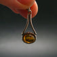 Natural Cognac Color Baltic Amber 925 Silver Pendant - 1.1" - 1.67 Grams
