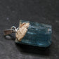 Aquamarine Crystal Silver Pendant From Vietnam - 0.9" - 2.78 Grams
