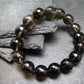 Smoky Quartz Genuine Bracelet ~ 7 Inches ~ 12mm Facetted Beads