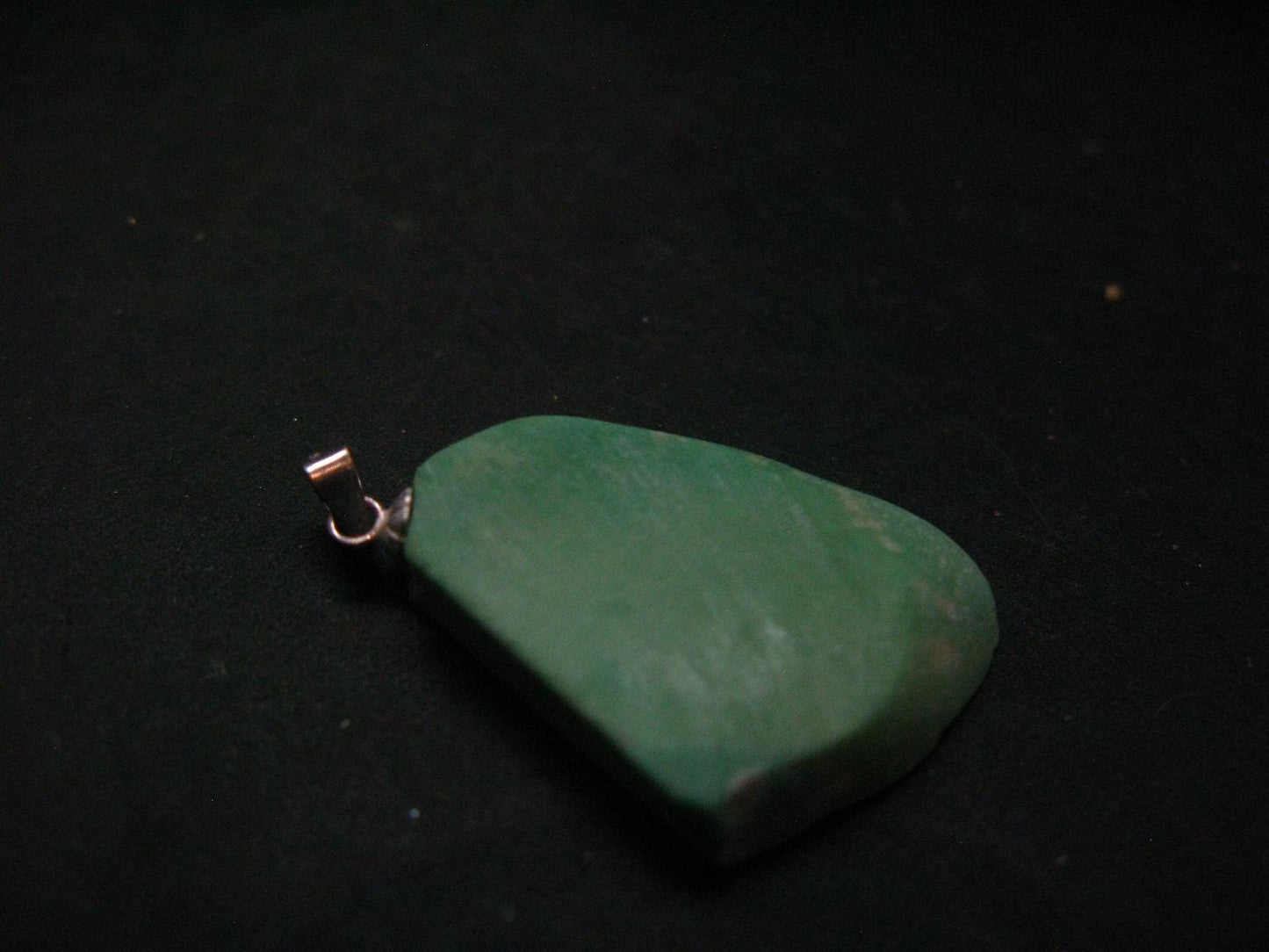 Rare Variscite Sterling Silver Pendant From Utah - 1.4" - 5.32 Grams
