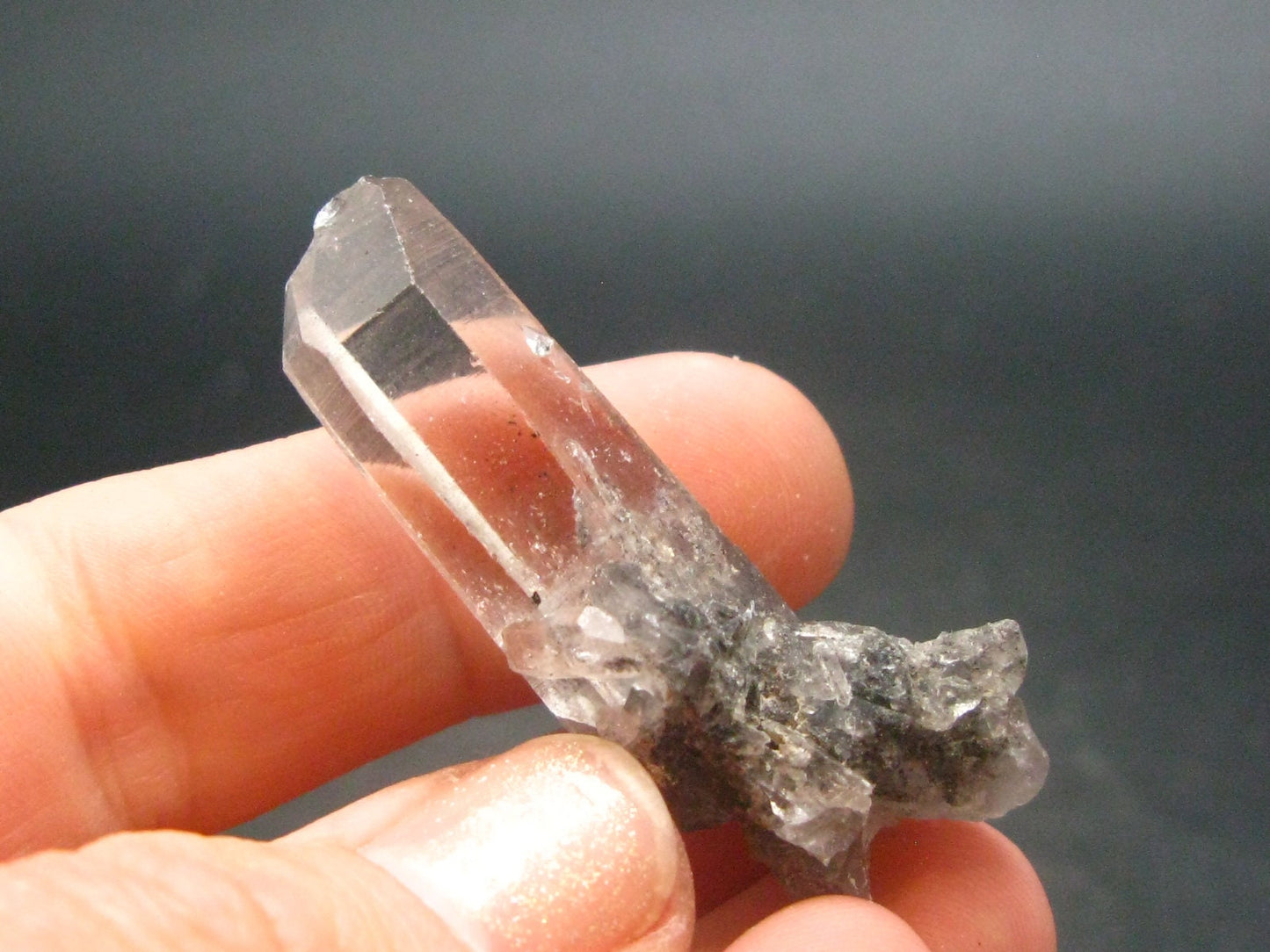 Nice Terminated Tibetan Black Quartz Crystal from Tibet - 1.6" - 9.16 Grams
