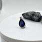 Pear Shape Sapphire Pendant | Natural Blue Sapphire Cabochon Necklace | Sterling Silver Pendant | September Birthstone Jewelry - 1.61 g
