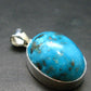 Turquoise Silver Pendant - 1.3" - 10.20 Grams