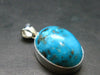 Turquoise Silver Pendant - 1.3" - 10.20 Grams