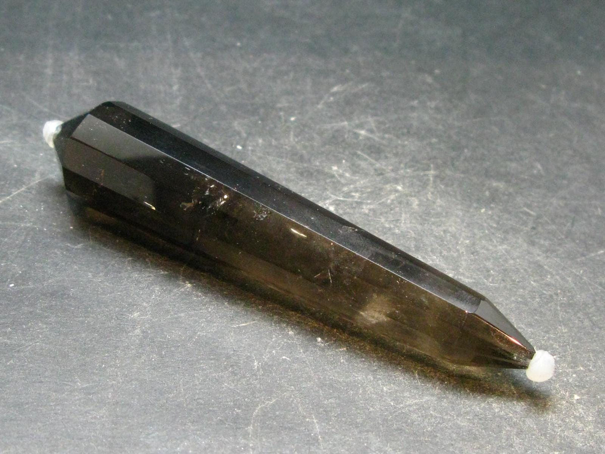 Perfect Smoky Quartz Vogel Crystal Healing Wand - 4.2" - 49.08 Grams