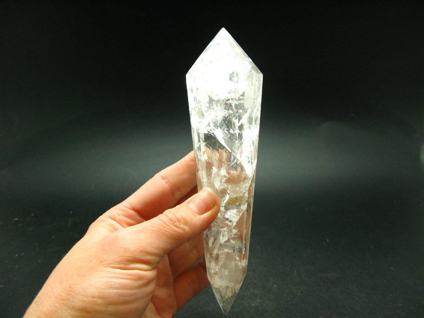Perfect 12 Sided Quartz Vogel Crystal Healing Wand - 6.0" - 249.92 Grams