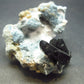 Neptunite on Natrolite Cluster From California - 2.6"