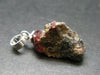 Ruby Crystal Silver Pendant from Winza Tanzania - 0.8" - 1.76 Grams