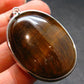 Tiger Eye Sterling Silver 925 Pendant - 1.8"