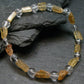 Imperial Topaz & Quartz Genuine Bracelet ~ 7 Inches ~ 8mm Tumbled Beads