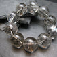 Tourmalinated Quartz w/ Black Tourmaline Genuine Bracelet ~ 7 Inches ~ 20mm Round Beads