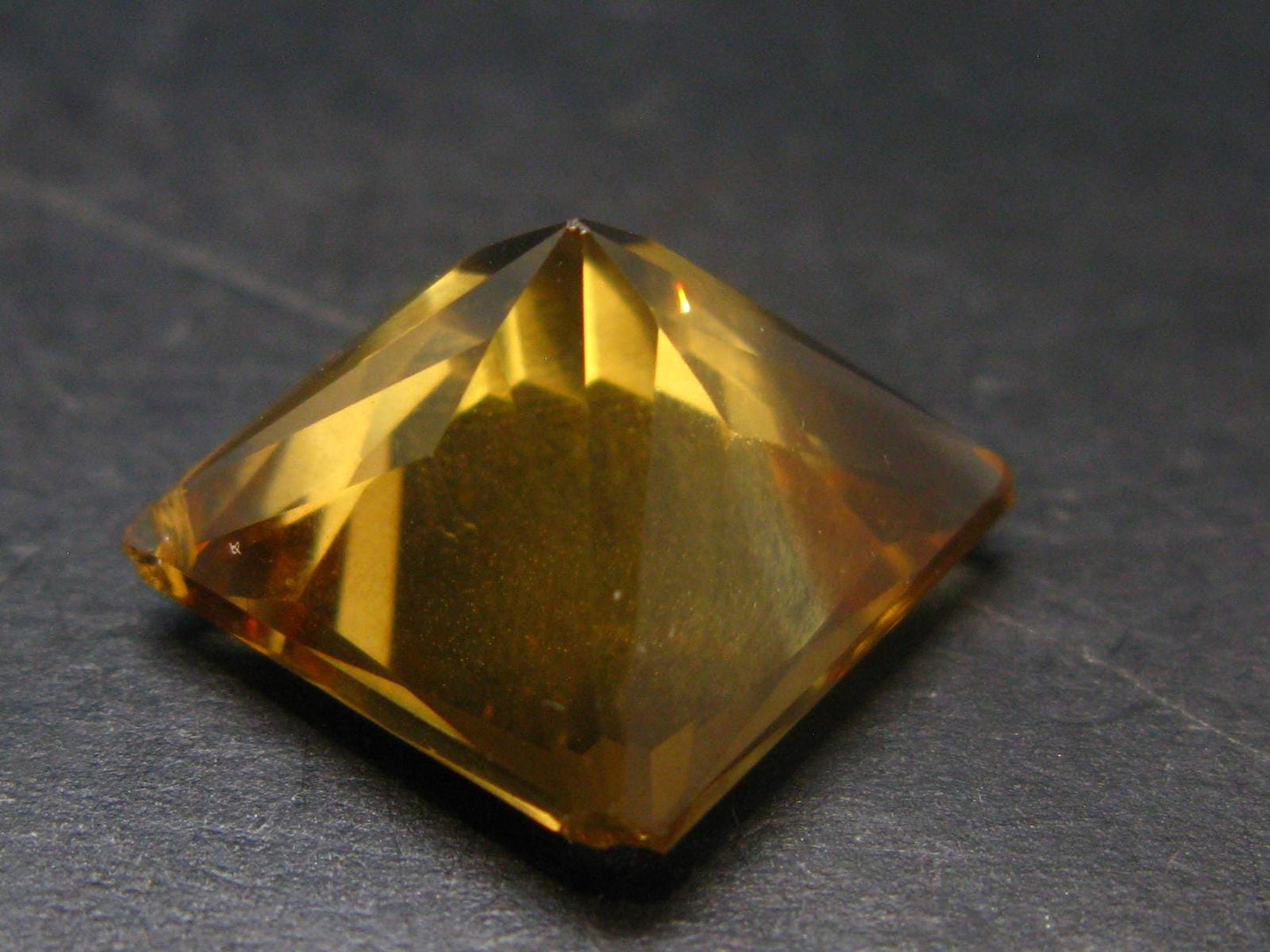 Stone of Success!! Genuine Intense Yellow Citrine Cut Stone From Brazil - 0.6" - 16.6 Carats